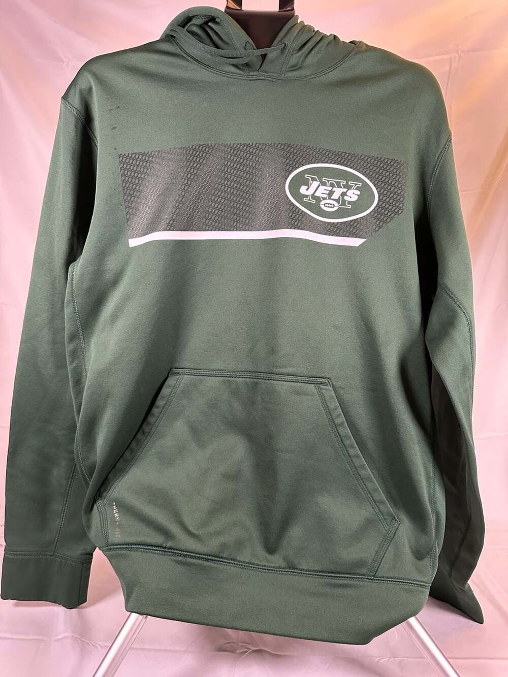 Nike NFL Team Apparel New York Jets Therma-Fit Pullover Hoodie Green Large